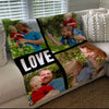 Capture beautiful memories with a custom LOVE blanket - 4 photos included! Snuggle up in personalized comfort and cherish your special moments