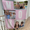 Create a warm and fuzzy moment for Mom with a custom photo blanket - order yours today!"with Memories: Creating a Custom Photo Collage Blanket for Your Family - A Picture Perfect Cover!