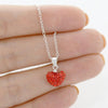 Swarovski Crystal Heart Necklace - Assorted Color.