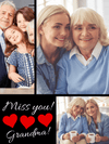 Miss You! Personalized Photo Blanket.