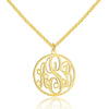 Personalized Monogram Necklace in 925 Sterling Silver.