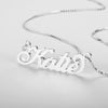 Personalized 925 Sterling Silver/Yellow Gold/Rose Gold Name Necklace.