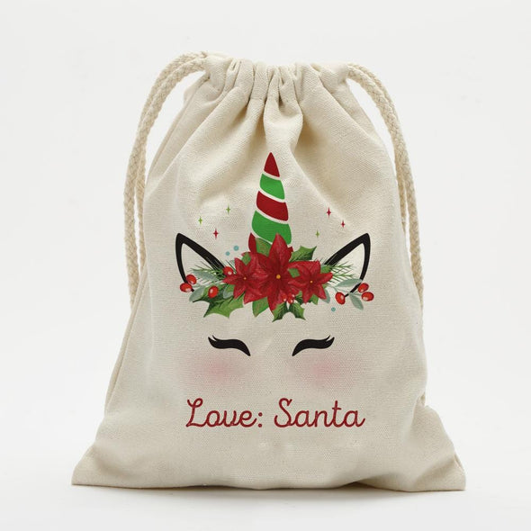 Custom Santa's Special Delivery Christmas Drawstring Sack | Personalized Santa Bag