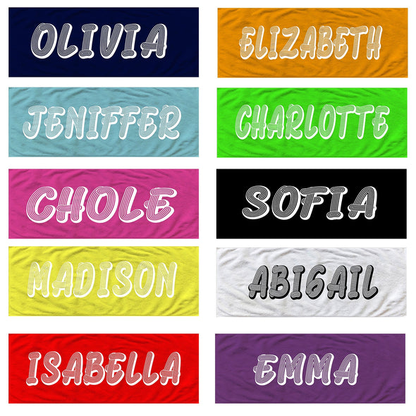 Personalized Beach Towel with Name ,Bath Towel, Pool Towel, Birthday, Vacation, Gift, bridal shower