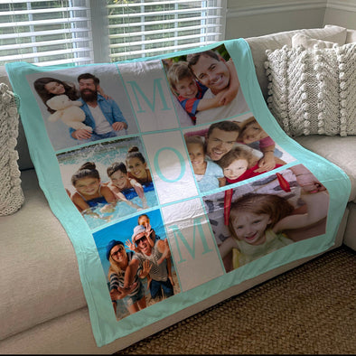 Design your own family photo Collage Blanket | Blanket Personalized With Your Pictures