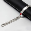 Stainless Steel Medical Alert Bracelet with personalized message