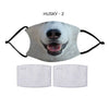 DOG FACE Fashion Design Printed Reusable Face Mask collection (Includes 2 FREE filters)