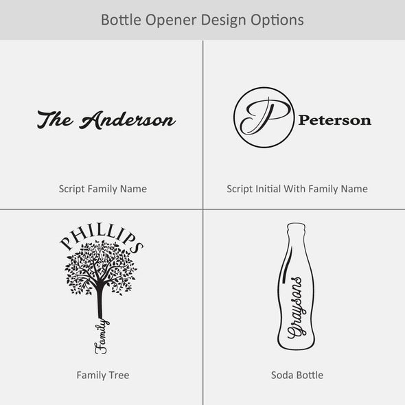 Exclusive Sale - Personalized Maple Magnetic Bottle Opener.