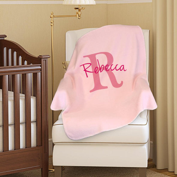 Personalized Baby Blanket | Custom Name & Initial.