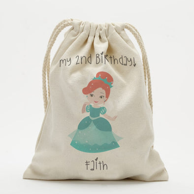 Exclusive Sale - Personalized Princess Character Drawstring Sack.