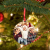 Exclusive Sale |  Photo Personalized Christmas Round Metal Ornament.