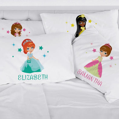 Customized Girls Princess Sleeping Pillowcase | Custom Pillow for Kids.