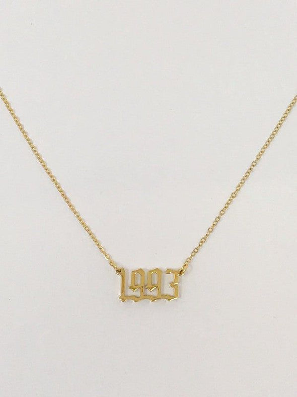 Birth Year Necklace