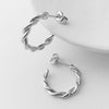 Thick Twist Hoops