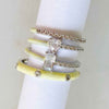 Pastel Glam Ring Set Of 4