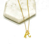Gold KC Initial Necklace Chiefs