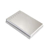 Personalized Polished Silver Notepad Holder – Sleek Desk Organizer with Notepad Included – Elegant Gift for Office or Home