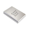 Personalized Polished Silver Notepad Holder – Sleek Desk Organizer with Notepad Included – Elegant Gift for Office or Home