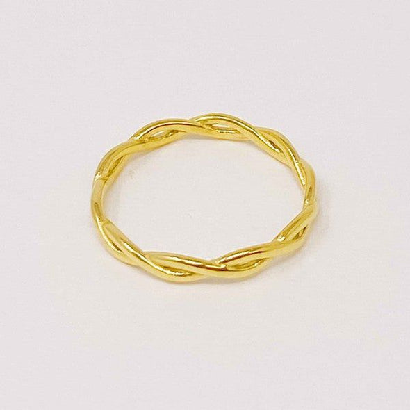 Dainty Twisted Rope Ring