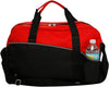 Red & Black Carry-All Duffel Bag – Lightweight Polyester Travel & Gym Duffel