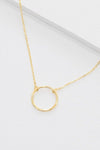 Maddox Circle Charm Necklace 14K