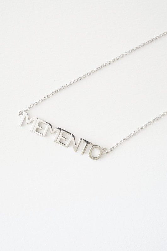 MEMENTO Nameplate Necklace - Sale