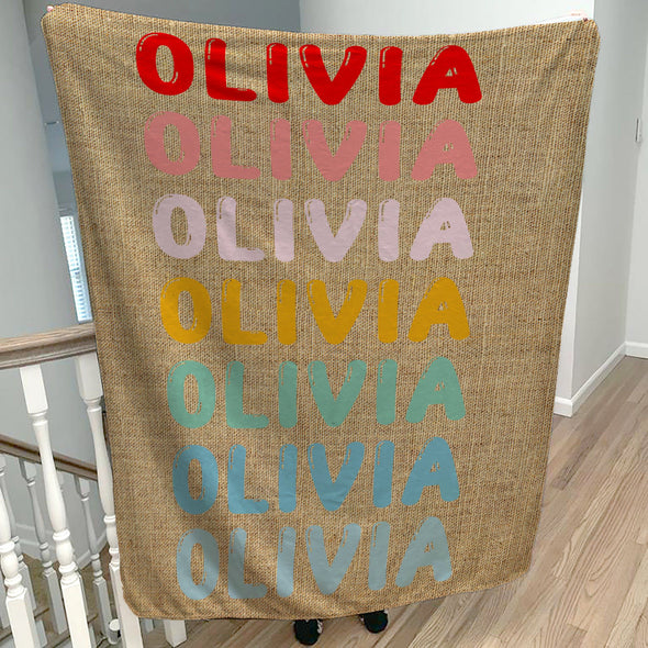 Be your own stylist! Introducing our name Blanket Collection - where timeless charm meets vibrant hues! 💁‍♀️🎨