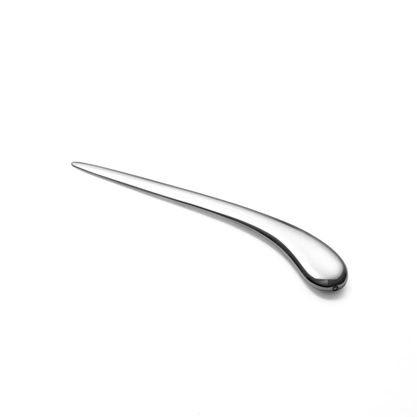 Elegant Silver Curved Edge Metal Letter Opener - Perfect Desk Accessory & Gift Idea - Great for Corporate Gifts and Office Essentials