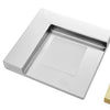 Executive Silver Memo Pad Holder | Stylish and Space-Saving Desk Accessory | Logo Print | Compact | Sleek Corporate Desk Organizer