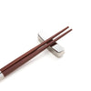 Luxury Silver & Teak Wood Chopsticks Set – 2 Pairs w/ Matching Silver Rests, Gift Packaged, Reusable, Elegant Dining Gift Set