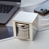 Executive Perpetual Calendar Cube | Metal Desk Organizer & Calendar | Compact Cube for Office Desk | Luxury Desk Toy and Paperweight