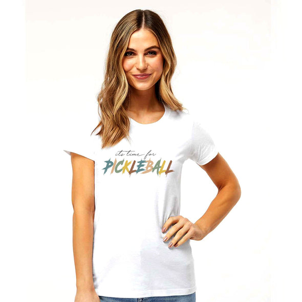Its Time for Pickleball T-Shirt, Gift for Her, Pickleball Gifts, Sport T-Shirt, Sport Graphic T-Shirt -  Can be personalized