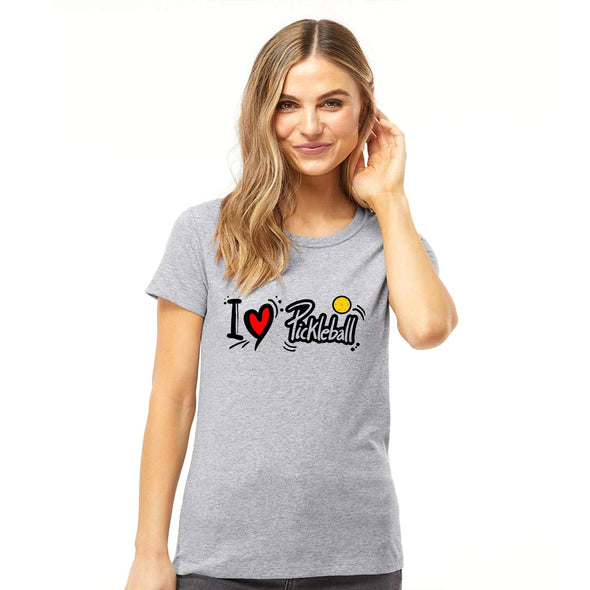 I Love Pickleball T-Shirt, Gift for Her, Pickleball Gifts, Sport T-Shirt, Sport Graphic T-Shirt -  Can be personalized
