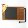 Home Love Personalized Charcuterie Slate Acacia Wood Cheese Board w/ Slicer | Custom Cheese Board