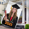 Graduate's Personalized Photo House Flag