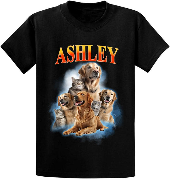 Design Your Own Bootleg T-Shirt – Custom Rap Tee with Your Photo, Vintage 90s Style Hip Hop Shirt, Personalized Graphic Tee
