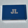 Personalized Bridge Cards, 2 Decks with Score Pad in Silver Case -