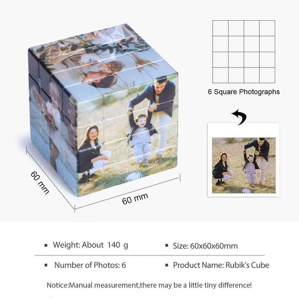 Custom Photo Puzzle Cube – Personalized Multi-Image Rubik's Cube