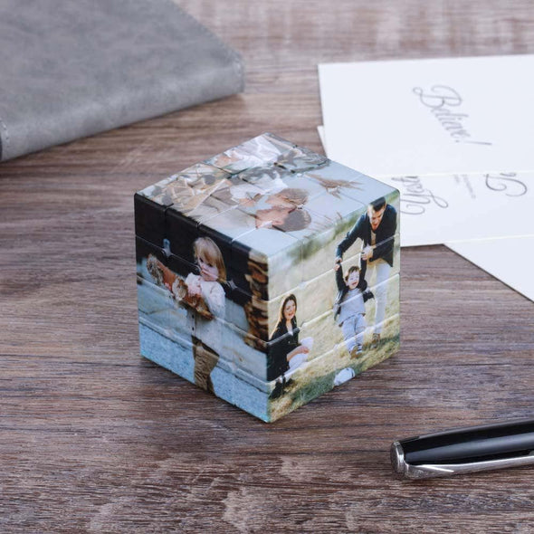 Custom Photo Puzzle Cube – Personalized Multi-Image Rubik's Cube