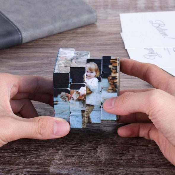 Custom Photo Puzzle Cube – Personalized Multi-Image Rubik's Cube