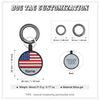 American Flag Dog Tag with Custom Name – Personalize Your Pet's Style