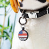 American Flag Dog Tag with Custom Name – Personalize Your Pet's Style