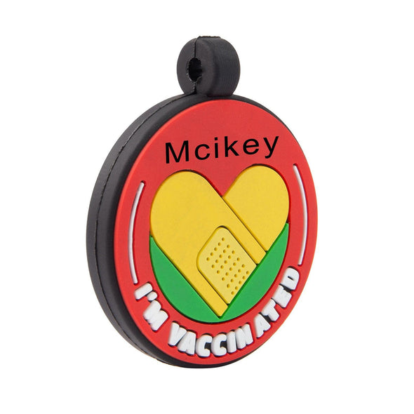 Personalized Vaccination Dog Tag with Name and Contact Info – Custom Pet ID Tag