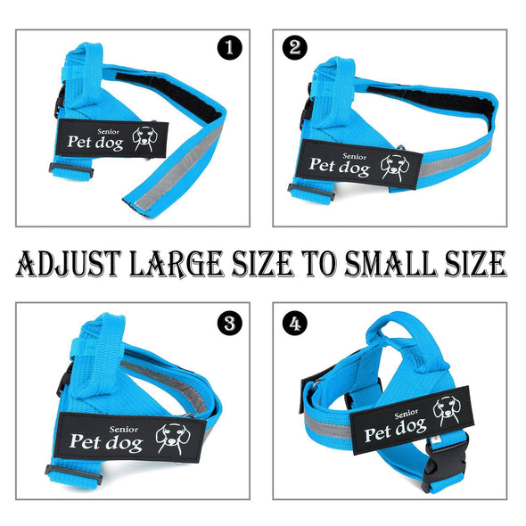 Adjustable Pet Dog Harness – Durable Nylon Vest for Dogs (Multiple Sizes & Colors)