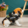 Adjustable Service Dog Harness – Personalized Nylon Reflective Vest (Multiple Sizes & Designs)