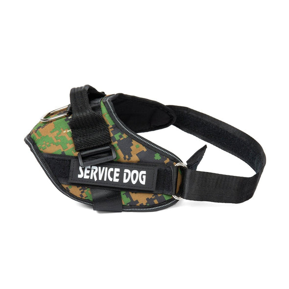 Adjustable Service Dog Harness – Personalized Nylon Reflective Vest (Multiple Sizes & Designs)