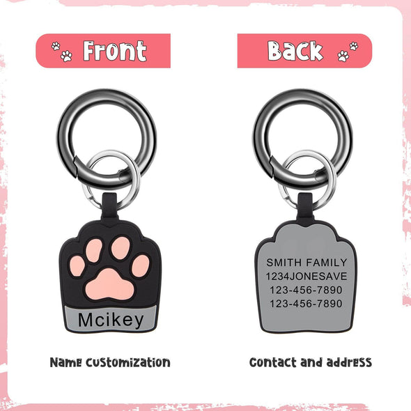 Personalized Silicone Pet ID Tags (Multiple Designs)