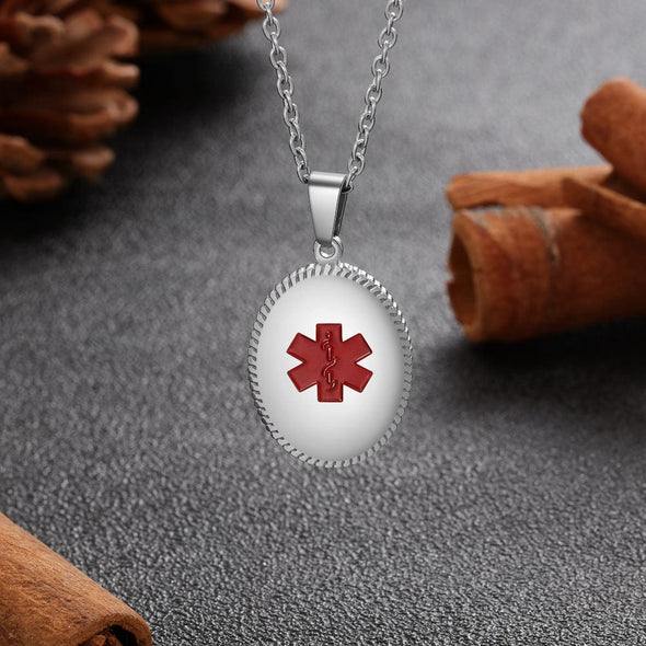 "Health Engraved: Your Essential Guide to Stainless Steel Medical Necklaces"