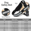 Adjustable Service Dog Harness – Personalized Nylon Reflective Vest (Multiple Sizes & Designs)