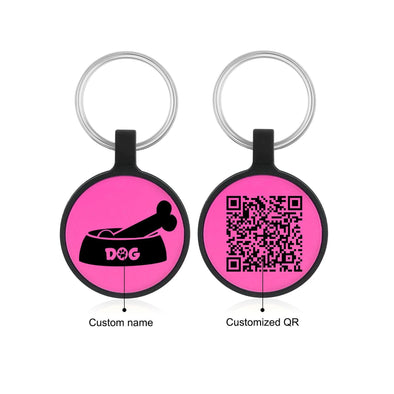 Custom Dog ID Tag with QR Code – Personalized Silica Gel Pet Tag